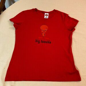 Looney Tunes Big Twouble Graphic Tee - Size Large (New Without Tags)